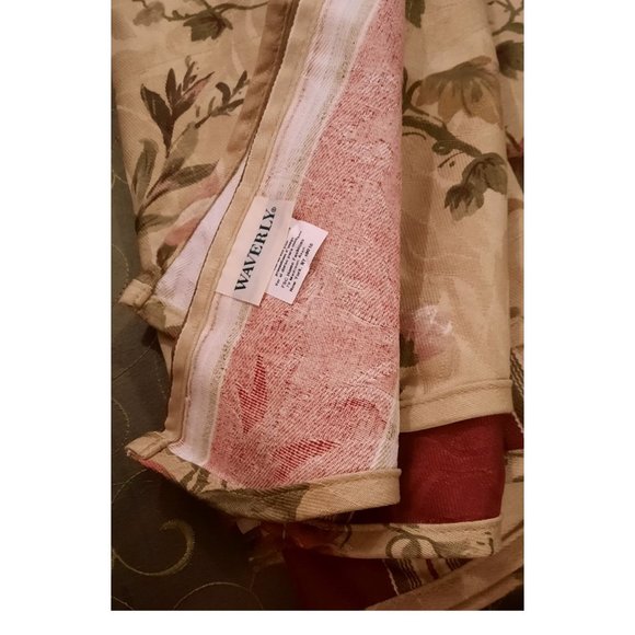 WAVERLY FAIRFIELD CHIANTI Double-Tier VALANCE, Antique Gold ~ New Old Stock, JCP - Picture 3 of 4